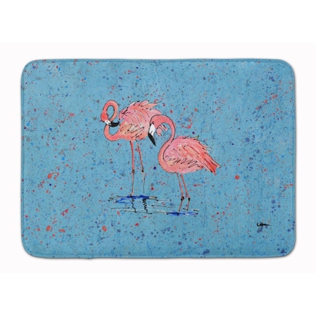Carolines Treasures Flamingo Machine Washable Memory Foam Mat 8566-RUG